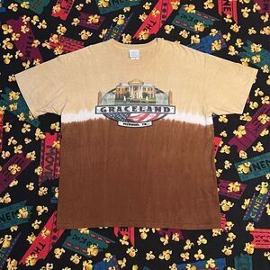 05 Elvis Presley Enterprises Graceland Brown Tie Dye Graphic Tee Shirt / Size XL